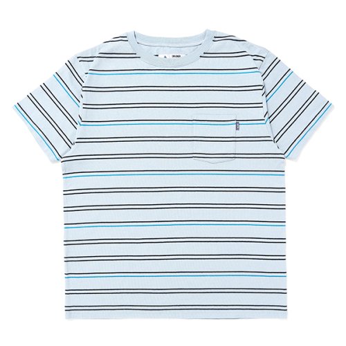 他の写真1: CHALLENGER/S/S STRIPE BORDER PKT TEE（LT BLUE）［ストライプボーダーポケT-24春夏］