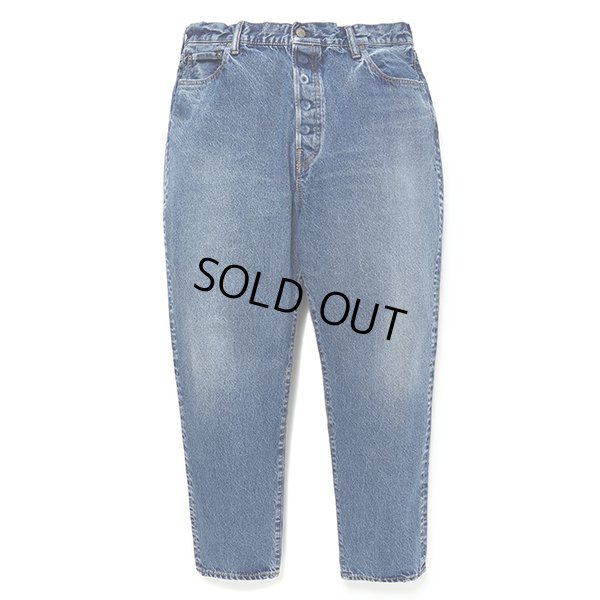 画像1: CHALLENGER/WIDE WASHED DENIM PANTS（WASHED INDIGO）［ワイドウォッシュドデニムパンツ-24春夏］