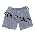 CHALLENGER/PAISLEY COTTON TWILL SHORTS（CHARCOAL/PURPLE）［ペイズリーコットンツイルショーツ-24春夏］