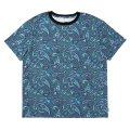CHALLENGER/S/S PAISLEY TEE（BLUE GRAY/PURPLE）［ペイズリーT-24春夏］
