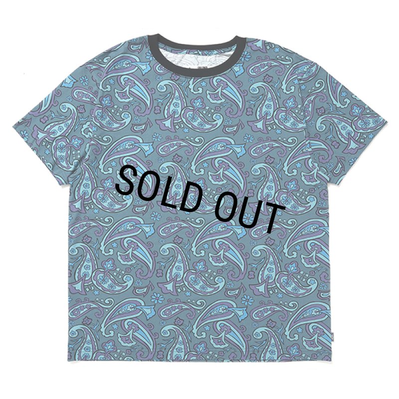 CHALLENGER/S/S PAISLEY TEE（BLUE GRAY/PURPLE）［ペイズリーT-24春夏