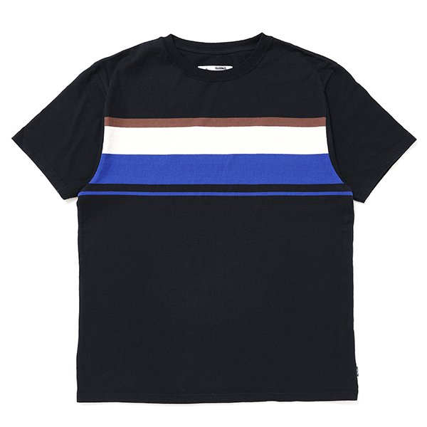 画像1: CHALLENGER/S/S MULTI BORDER TEE（BLACK）［マルチボーダーT-24春夏］