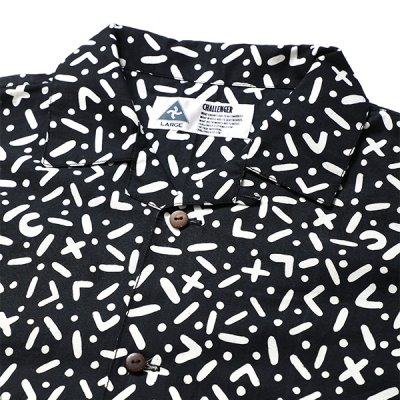 画像3: CHALLENGER/S/S CHIP PRINTED SHIRT（BLACK）［チッププリントシャツ-24春夏］