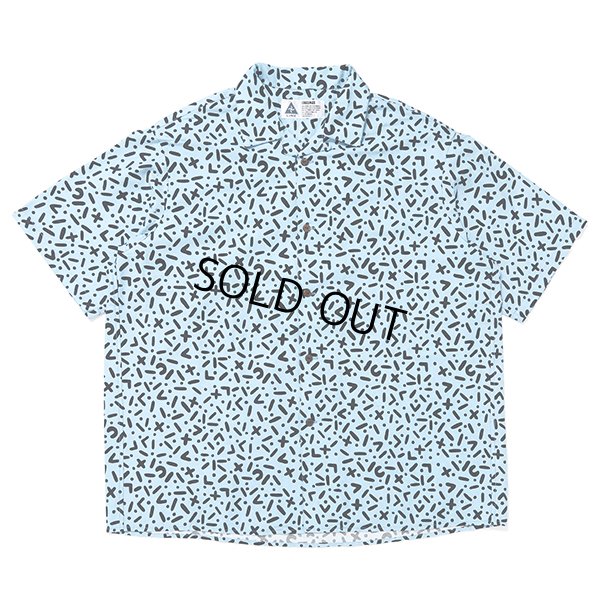 画像1: CHALLENGER/S/S CHIP PRINTED SHIRT（LT BLUE）［チッププリントシャツ-24春夏］