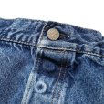 画像4: CHALLENGER/WIDE WASHED DENIM PANTS（WASHED INDIGO）［ワイドウォッシュドデニムパンツ-24春夏］