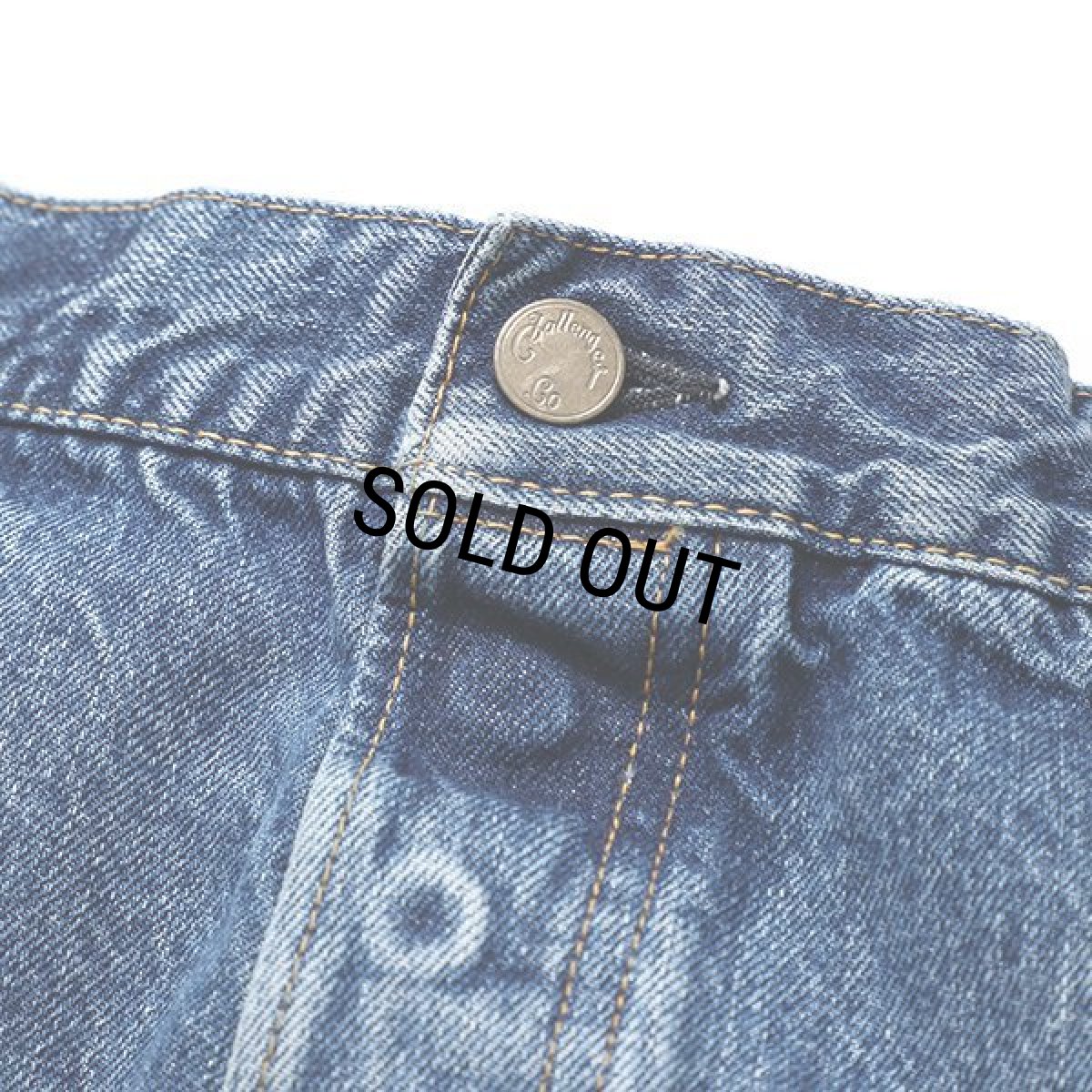 画像4: CHALLENGER/WIDE WASHED DENIM PANTS（WASHED INDIGO）［ワイドウォッシュドデニムパンツ-24春夏］ (4)