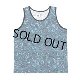 CHALLENGER/PAISLEY TANKTOP（BLUE GRAY/PURPLE）［ペイズリータンクトップ-24春夏］