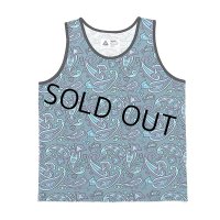 CHALLENGER/PAISLEY TANKTOP（BLUE GRAY/PURPLE）［ペイズリータンクトップ-24春夏］
