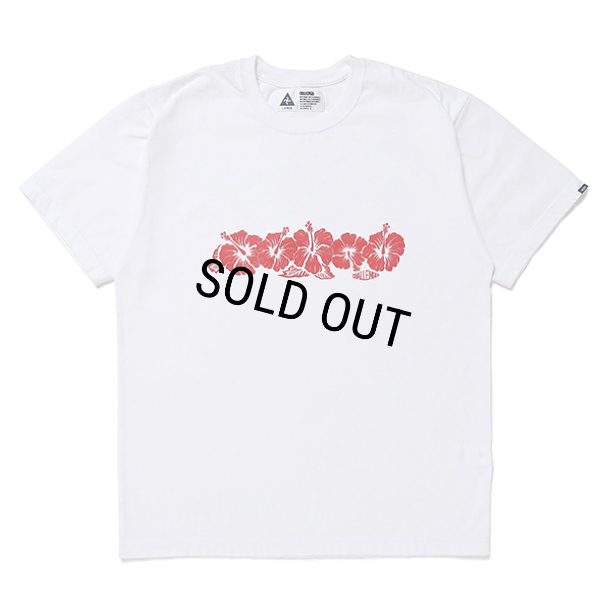 画像2: CHALLENGER/HIBISCUS TEE（WHITE）［プリントT-24春夏］ (2)