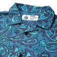 画像3: CHALLENGER/S/S PAISLEY SHIRT（BLUE GRAY/PURPLE）［ペイズリーシャツ-24春夏］