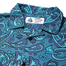 画像3: CHALLENGER/S/S PAISLEY SHIRT（BLUE GRAY/PURPLE）［ペイズリーシャツ-24春夏］ (3)