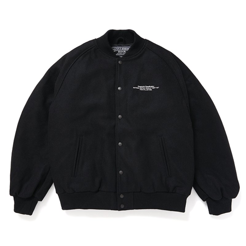 画像1: CHALLENGER/CTA VERSITY JACKET（BLACK）［CTAヴァーシティJKT-24春夏］