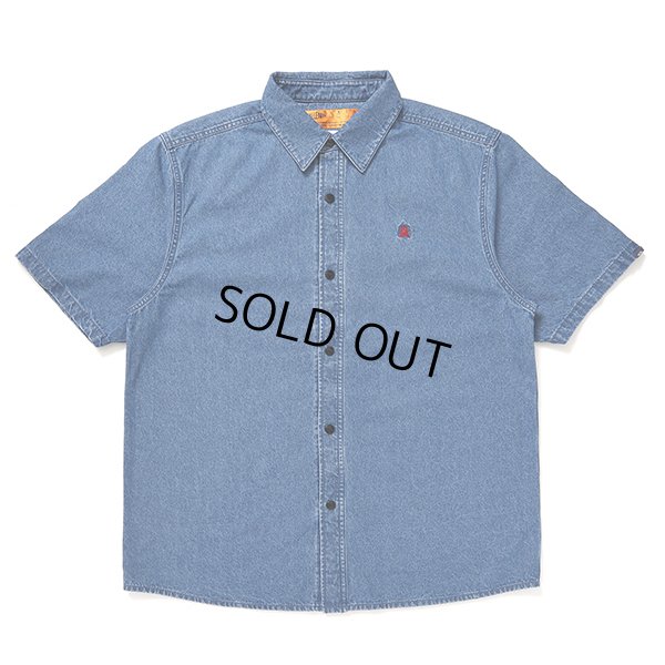 画像1: CHALLENGER/S/S DENIM SHIRT（WASHED INDIGO）［デニムシャツ-24春夏］