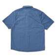 画像2: CHALLENGER/S/S DENIM SHIRT（WASHED INDIGO）［デニムシャツ-24春夏］ (2)