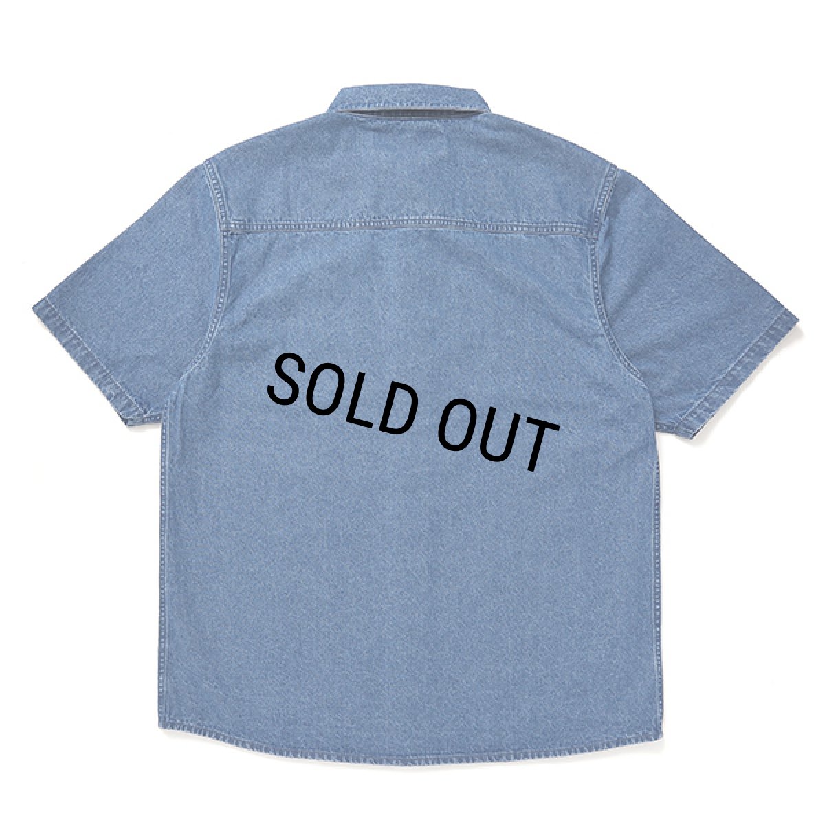 画像2: CHALLENGER/S/S DENIM SHIRT（WASHED INDIGO）［デニムシャツ-24春夏］ (2)