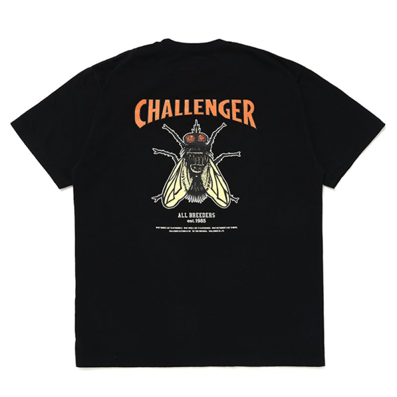 画像2: CHALLENGER/HIBISCUS TEE（BLACK）［プリントT-24春夏］