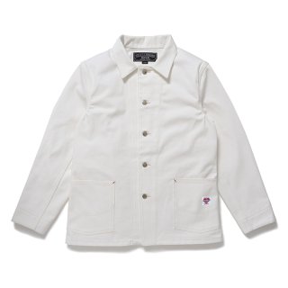 デニムカバーオールホワイト CHALLENGER/DENIM COVERALL（NATURAL）［デニムカバーオール-24
