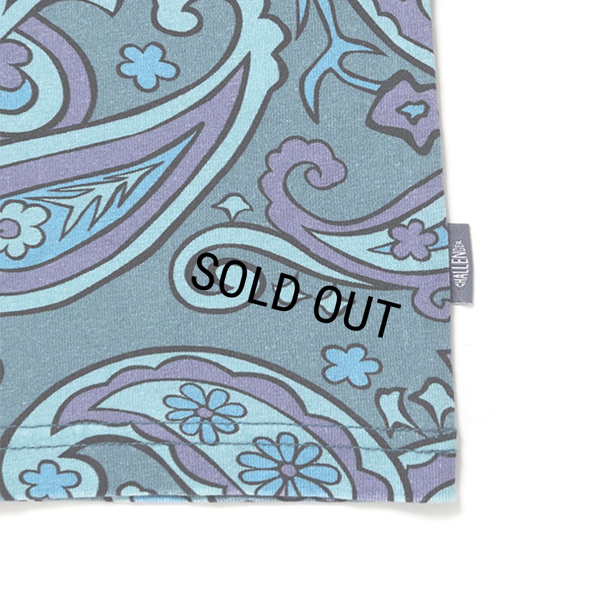 画像4: CHALLENGER/PAISLEY TANKTOP（BLUE GRAY/PURPLE）［ペイズリータンクトップ-24春夏］ (4)