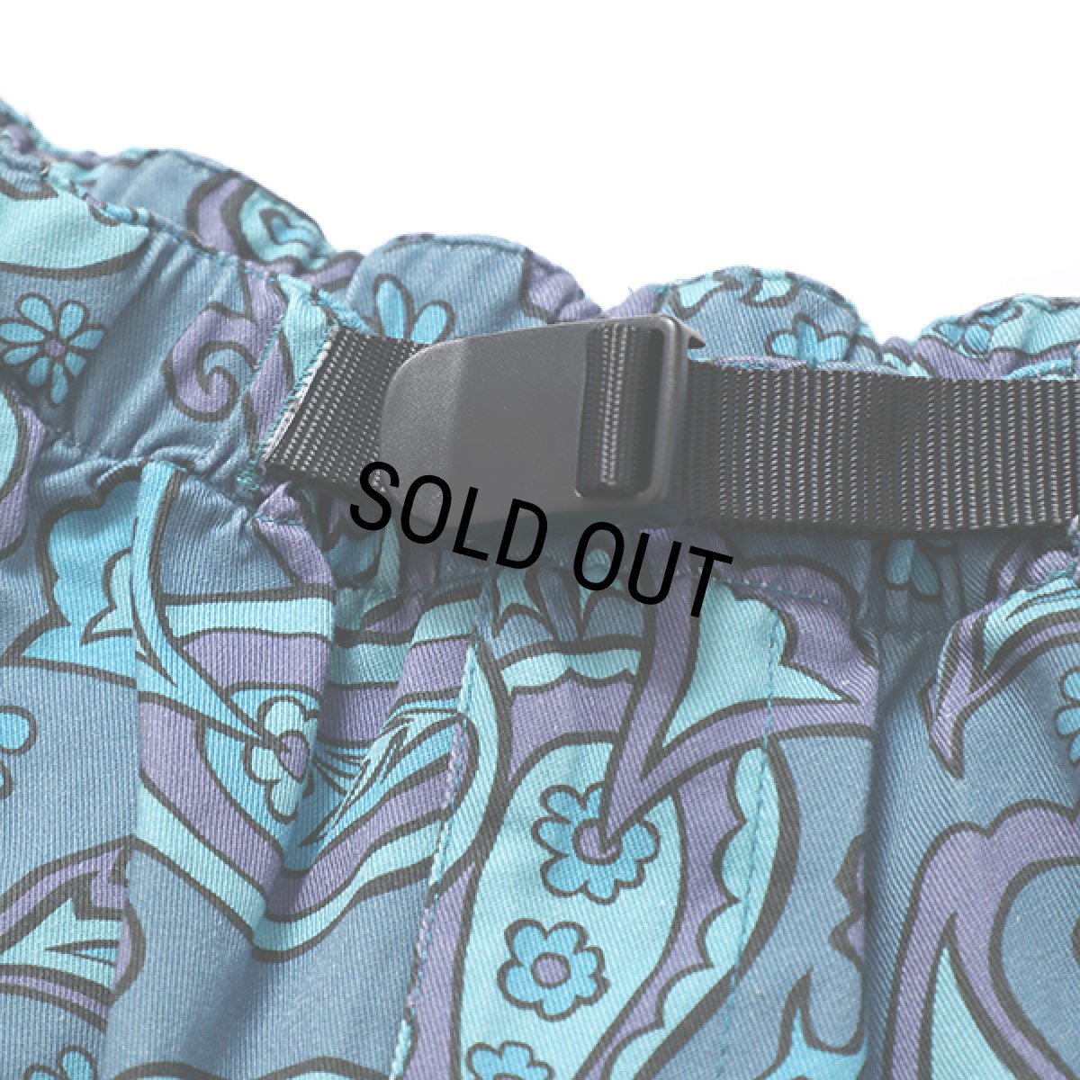 画像3: CHALLENGER/PAISLEY COTTON TWILL SHORTS（BLUE GRAY/PURPLE）［ペイズリーコットンツイルショーツ-24春夏］ (3)