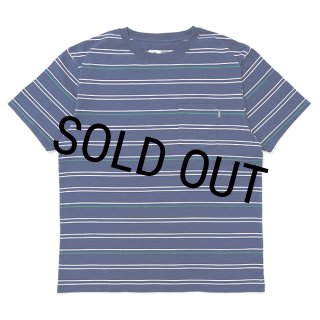 CHALLENGER/S/S STRIPE BORDER PKT TEE（NAVY）［ストライプ