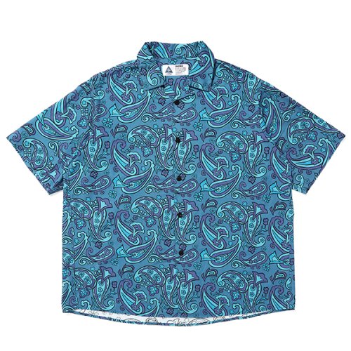 他の写真1: CHALLENGER/S/S PAISLEY SHIRT（BLUE GRAY/PURPLE）［ペイズリーシャツ-24春夏］
