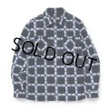 【30%OFF】RATS/NATIVE PRINT FLANNEL SHIRT（BLUE）［ネイティブプリントフランネルシャツ-23秋冬］