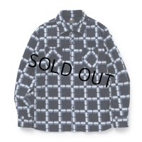 【30%OFF】RATS/NATIVE PRINT FLANNEL SHIRT（BLUE）［ネイティブプリントフランネルシャツ-23秋冬］