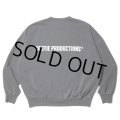 COOTIE PRODUCTIONS/Pigment Dyed Open End Yarn Sweat Crew（Black）［ピグメントダイスウェットクルー-23秋冬］