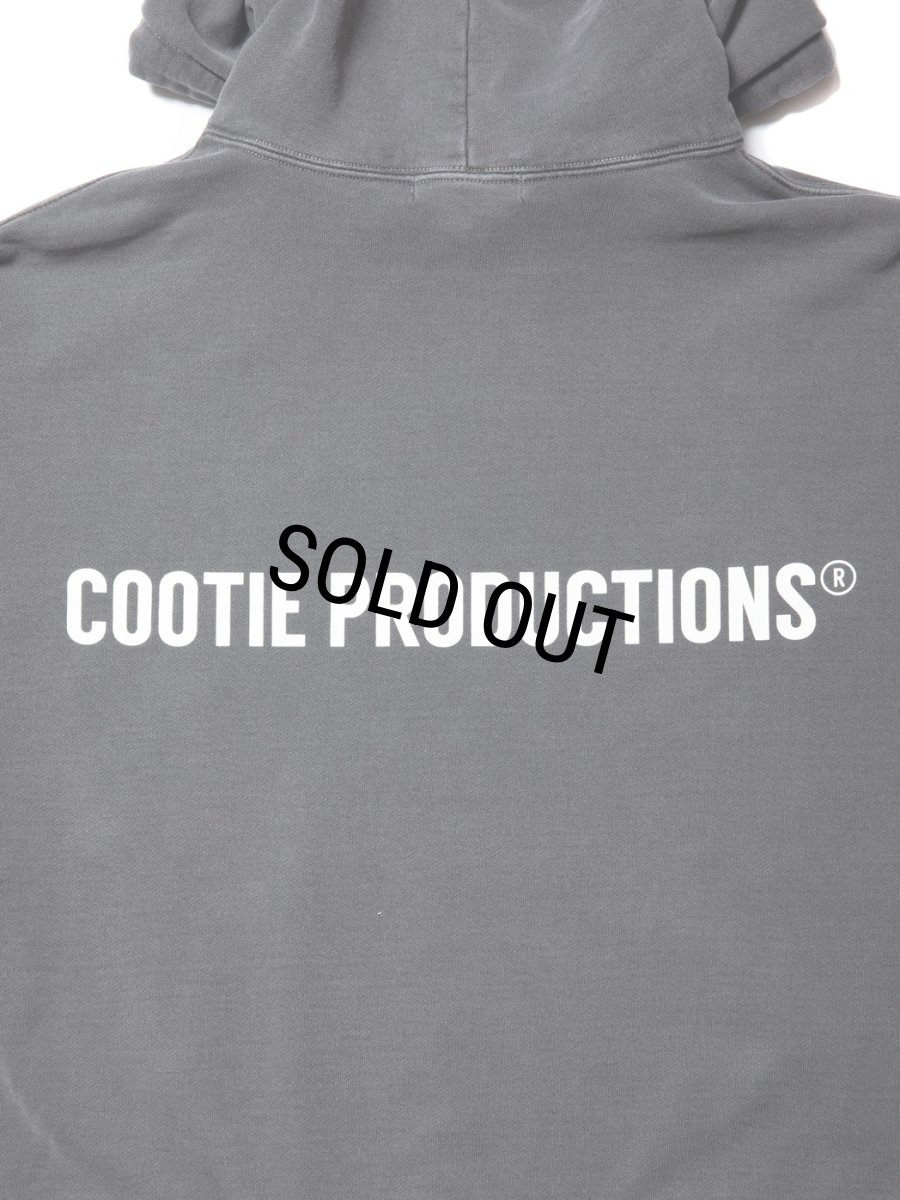 画像4: COOTIE PRODUCTIONS/Pigment Dyed Open End Yarn Sweat Hoodie（Black）［ピグメントダイスウェットフーディー-23秋冬］ (4)