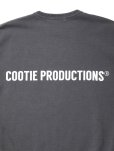 画像4: COOTIE PRODUCTIONS/Pigment Dyed Open End Yarn Sweat Crew（Black）［ピグメントダイスウェットクルー-23秋冬］ (4)