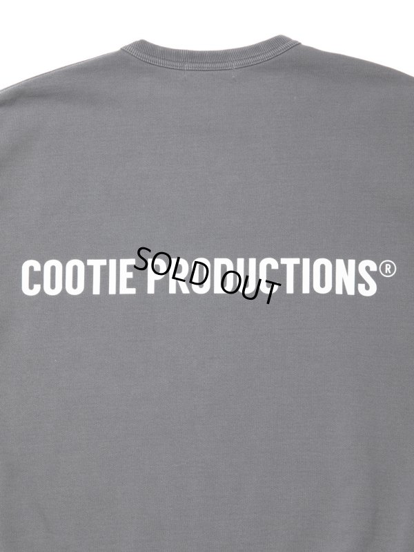 画像4: COOTIE PRODUCTIONS/Pigment Dyed Open End Yarn Sweat Crew（Black）［ピグメントダイスウェットクルー-23秋冬］