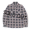 【30%OFF】RATS/NATIVE PRINT FLANNEL SHIRT（ORANGE）［ネイティブプリントフランネルシャツ-23秋冬］
