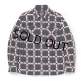 【30%OFF】RATS/NATIVE PRINT FLANNEL SHIRT（ORANGE）［ネイティブプリントフランネルシャツ-23秋冬］