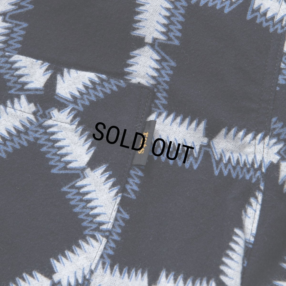 画像5: 【30%OFF】RATS/NATIVE PRINT FLANNEL SHIRT（BLUE）［ネイティブプリントフランネルシャツ-23秋冬］ (5)
