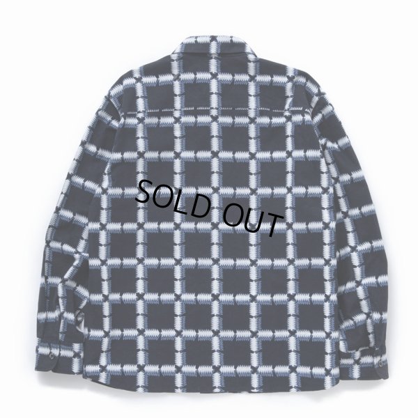 画像2: 【30%OFF】RATS/NATIVE PRINT FLANNEL SHIRT（BLUE）［ネイティブプリントフランネルシャツ-23秋冬］