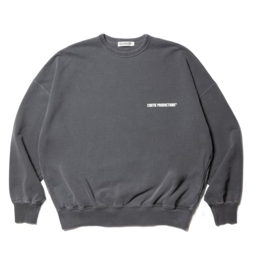 他の写真1: COOTIE PRODUCTIONS/Pigment Dyed Open End Yarn Sweat Crew（Black）［ピグメントダイスウェットクルー-23秋冬］