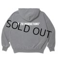 COOTIE PRODUCTIONS/Pigment Dyed Open End Yarn Sweat Hoodie（Black）［ピグメントダイスウェットフーディー-23秋冬］