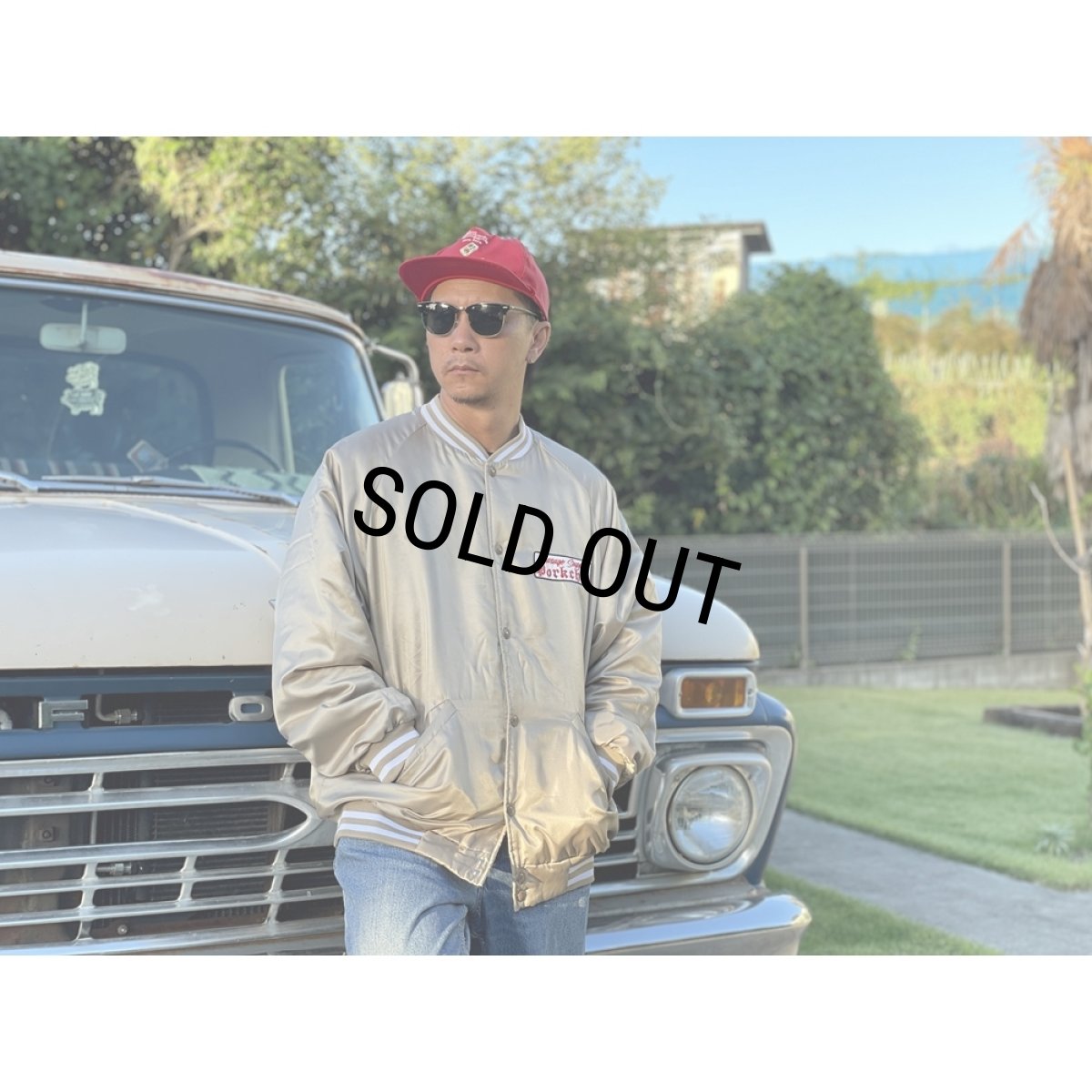 画像8: PORKCHOP/SATIN SPORTS JKT（GOLD）［サテンスポーツJKT-23秋冬］ (8)