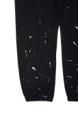画像4: 【30%OFF】ROTTWEILER/R.W PAINTED SWEAT PANTS（BLACK）［ペイント加工スウェットパンツ-24春夏］ (4)