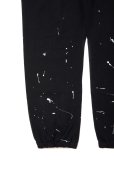 画像4: ROTTWEILER/R.W PAINTED SWEAT PANTS（BLACK）［ペイント加工スウェットパンツ-24春夏］ (4)