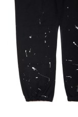 画像4: 【30%OFF】ROTTWEILER/R.W PAINTED SWEAT PANTS（BLACK）［ペイント加工スウェットパンツ-24春夏］ (4)