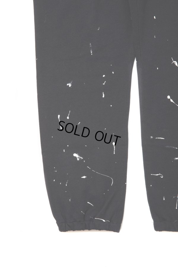 画像4: 【30%OFF】ROTTWEILER/R.W PAINTED SWEAT PANTS（BLACK）［ペイント加工スウェットパンツ-24春夏］