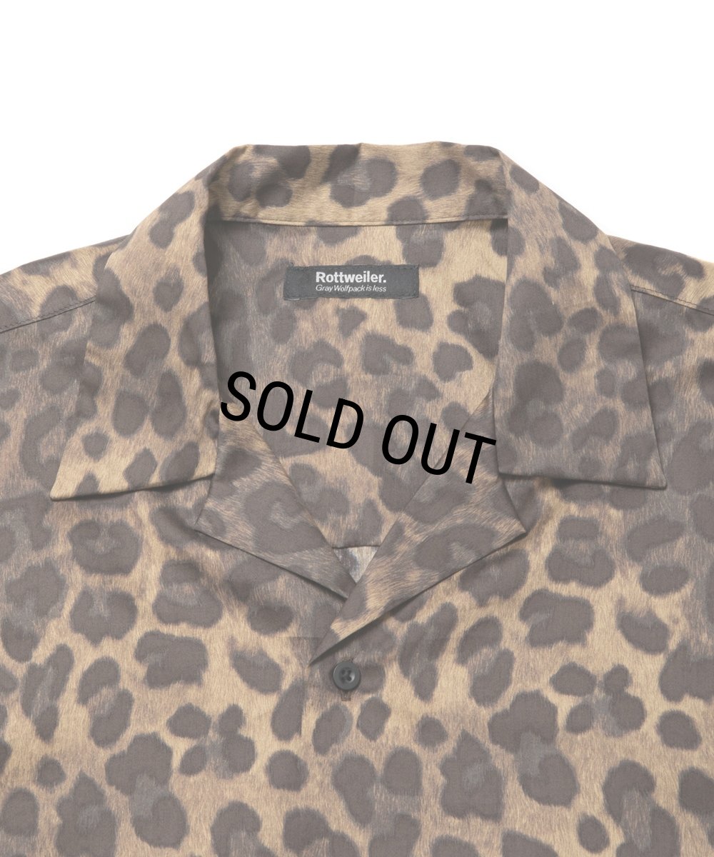 画像3: 【40%OFF】ROTTWEILER/R9 LEOPARD S/S SHIRT（BEIGE）［レオパードシャツ-24春夏］ (3)