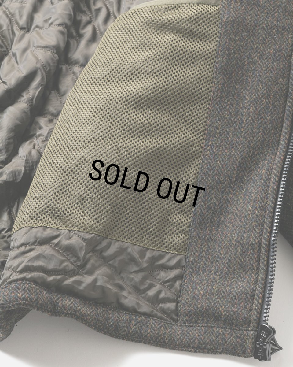画像8: TIGHTBOOTH/TWEED PUFFY JKT（Olive）［ツイードパフィーJKT-23秋冬］ (8)