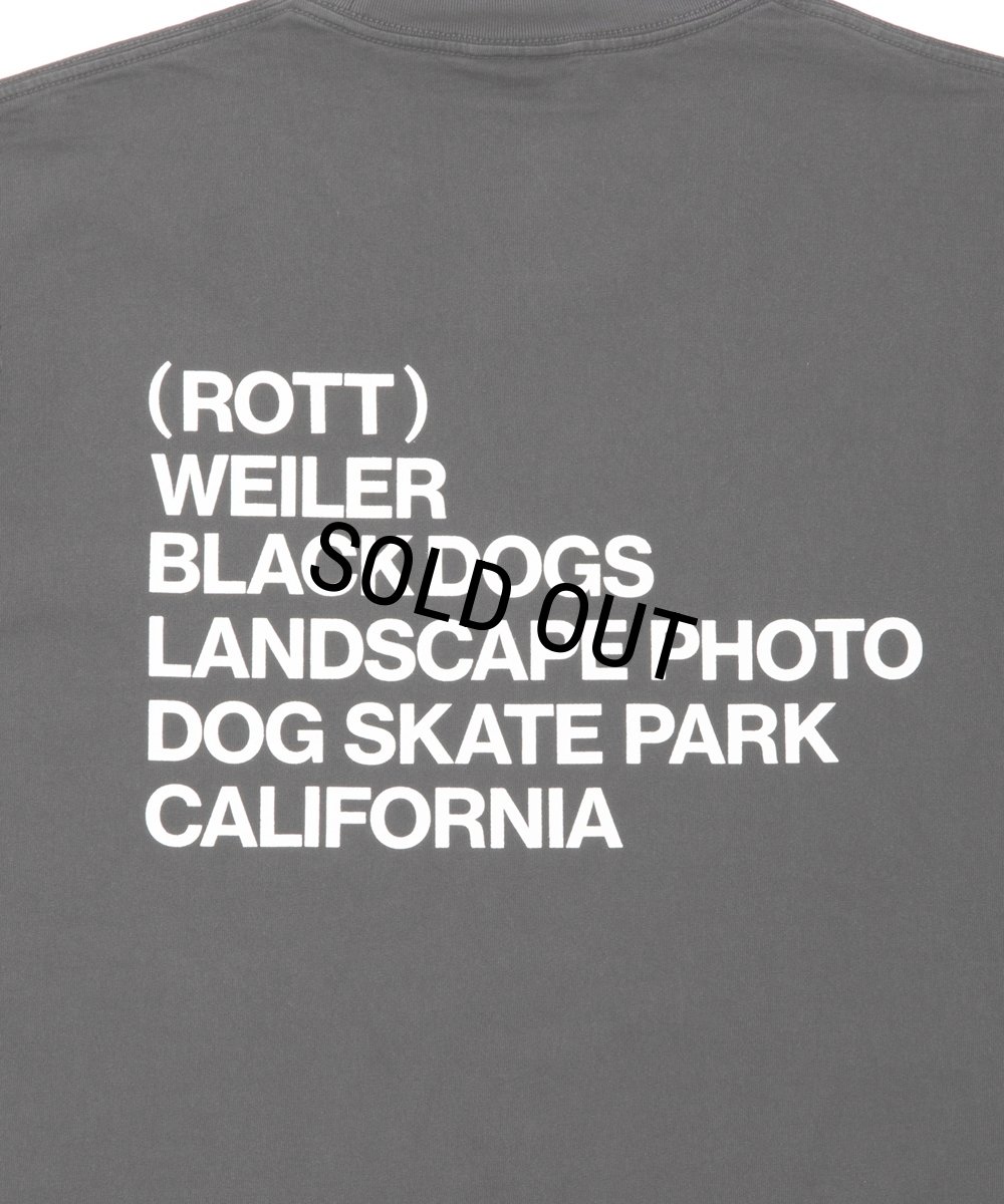 画像5: ROTTWEILER/PIGMENT PHOTO TEE（CHARCOAL） 【30%OFF】［プリントT-24春夏］ (5)