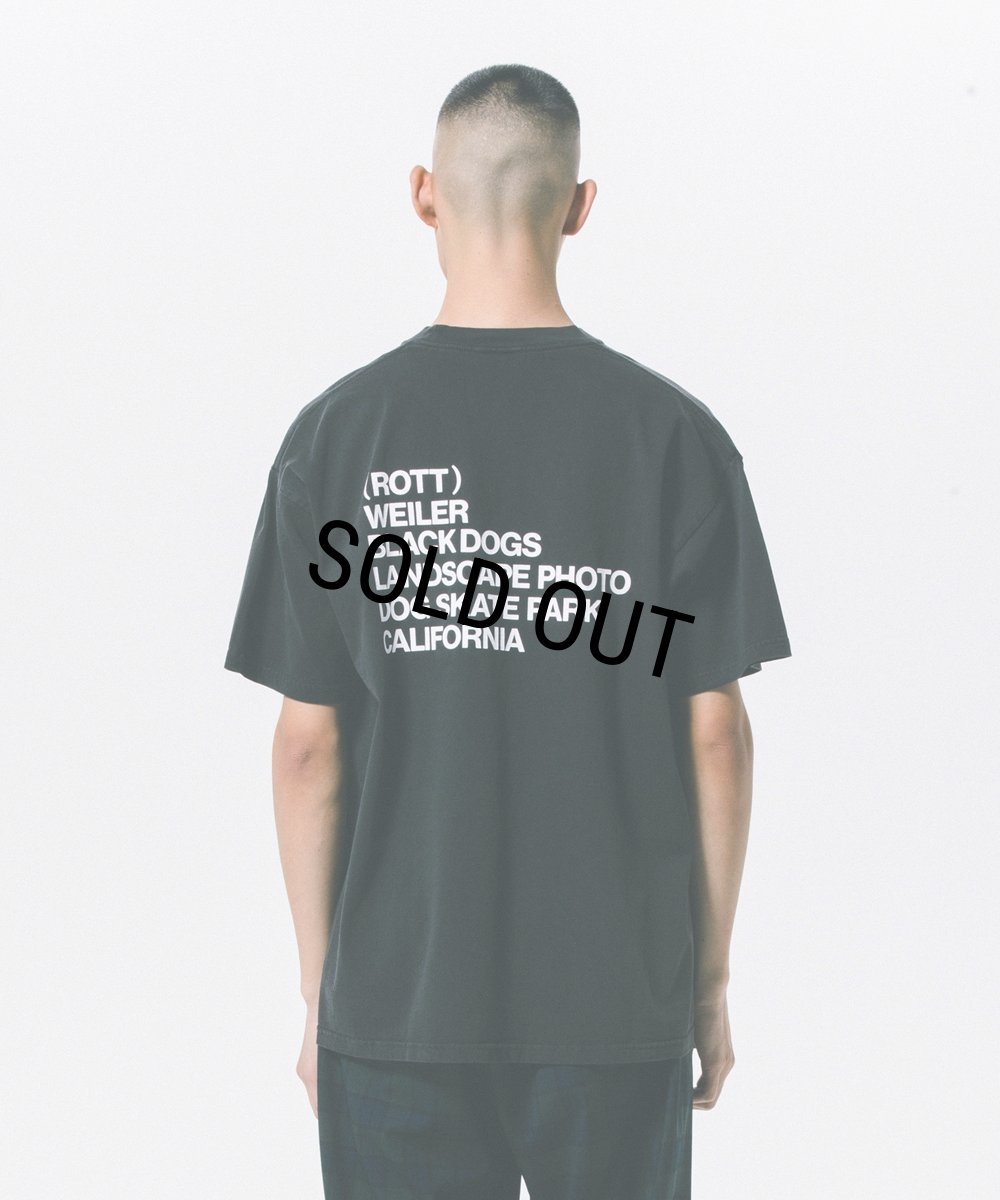 画像7: ROTTWEILER/PIGMENT PHOTO TEE（CHARCOAL） 【30%OFF】［プリントT-24春夏］ (7)