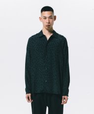 画像4: ROTTWEILER/R9 LEOPARD L/S SHIRT（GREEN）［レオパードシャツ-24春夏］ (4)