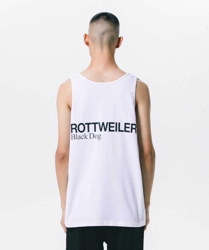 画像3: 【30%OFF】ROTTWEILER/2 LINE TANK TOP（WHITE）［タンクトップ-24春夏］