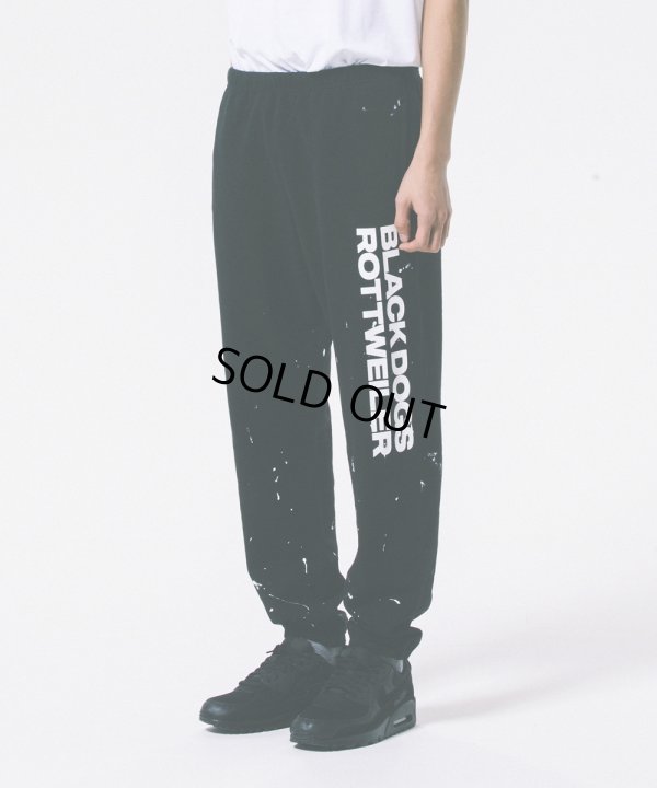 画像5: 【30%OFF】ROTTWEILER/R.W PAINTED SWEAT PANTS（BLACK）［ペイント加工スウェットパンツ-24春夏］