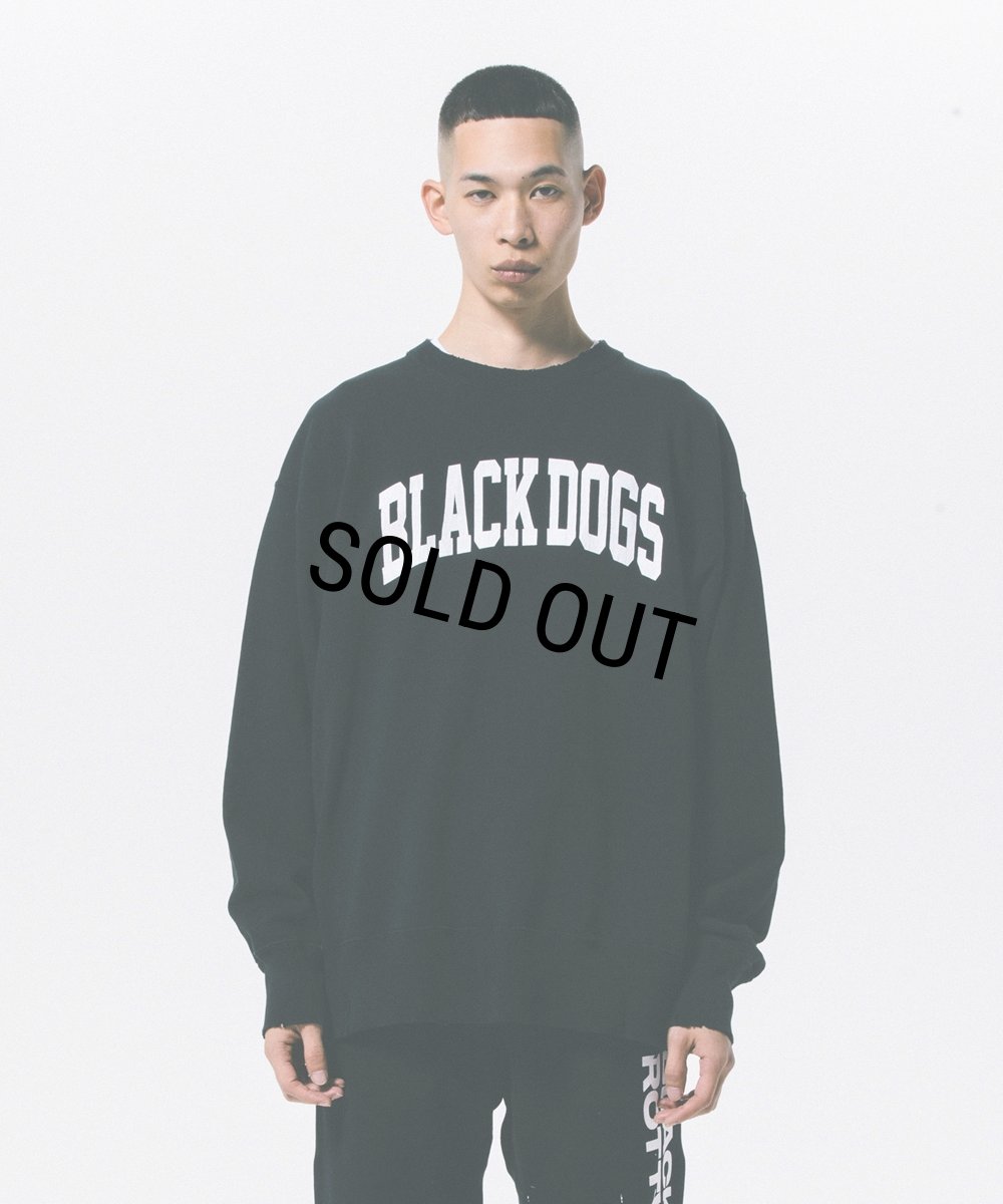 画像6: ROTTWEILER/B.D DAMAGE SWEATER（CHARCOAL） 【30%OFF】［ユーズド加工クルーネックスウェット-24春夏］ (6)